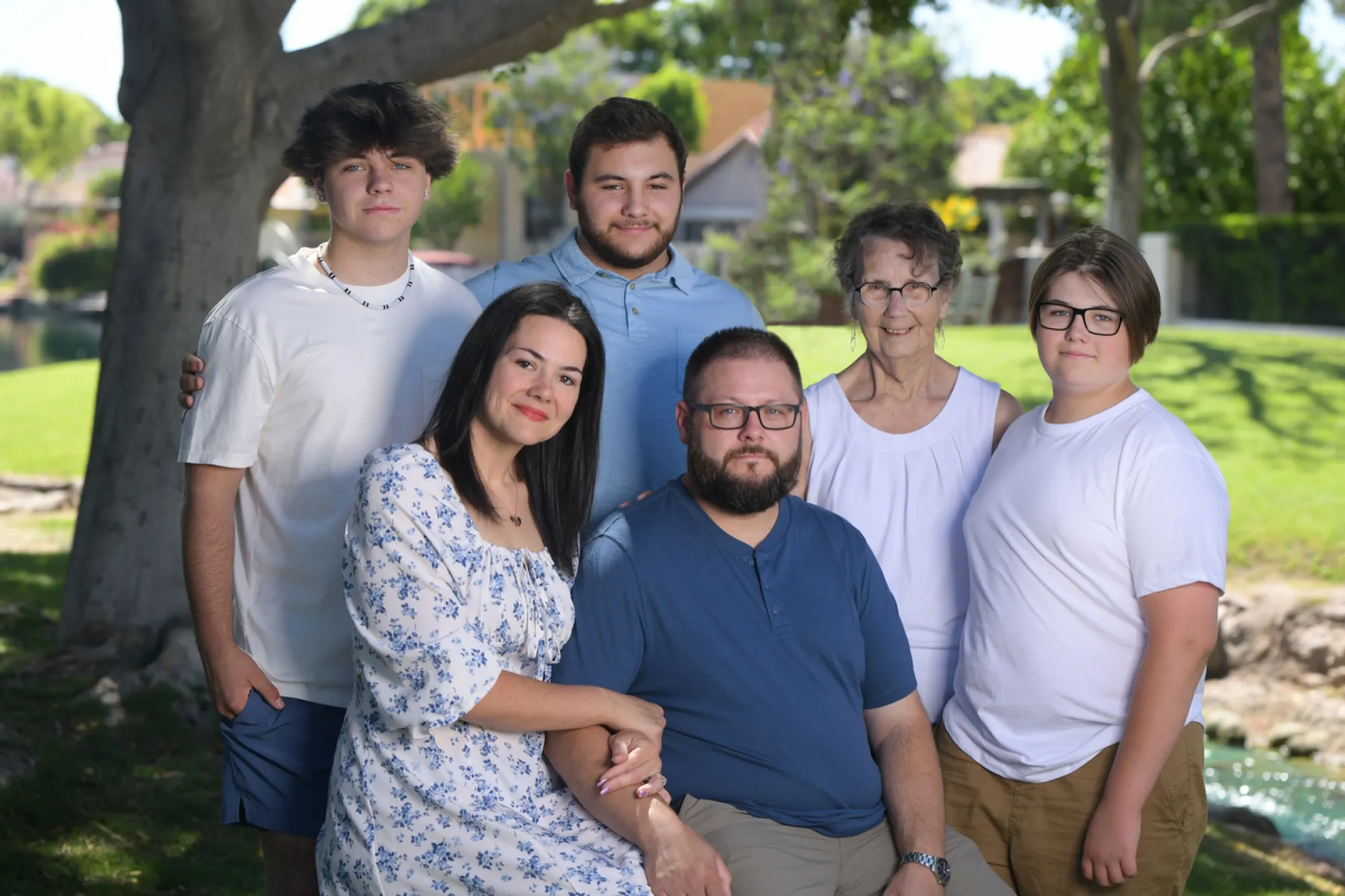 Family portrait session example showing our on-location photography services